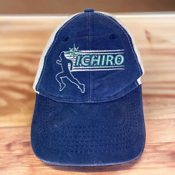 Mariners Seattle Hat Ichiro‎ Suzuki Kids Youth Size Cap MLB Baseball Boys Blue - Picture 1 of 10